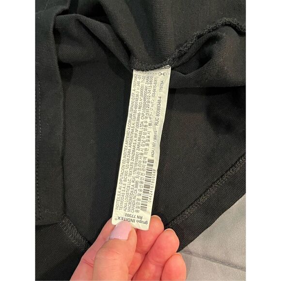 ZARA long black cotton pencil skirt - L - Picture 7 of 7